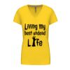Ladies' short-sleeved V-neck T-shirt Thumbnail