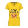Ladies' short-sleeved V-neck T-shirt Thumbnail