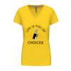 Ladies' short-sleeved V-neck T-shirt Thumbnail
