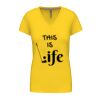 Ladies' short-sleeved V-neck T-shirt Thumbnail