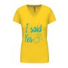 Ladies' short-sleeved V-neck T-shirt Thumbnail