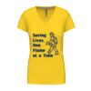 Ladies' short-sleeved V-neck T-shirt Thumbnail