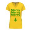 Ladies' short-sleeved V-neck T-shirt Thumbnail
